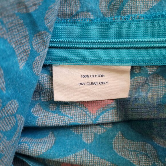 Coastal Boho Fairycore Blue Pink Cotton Sleeveless Tank Size 14 - Picture 10 of 10